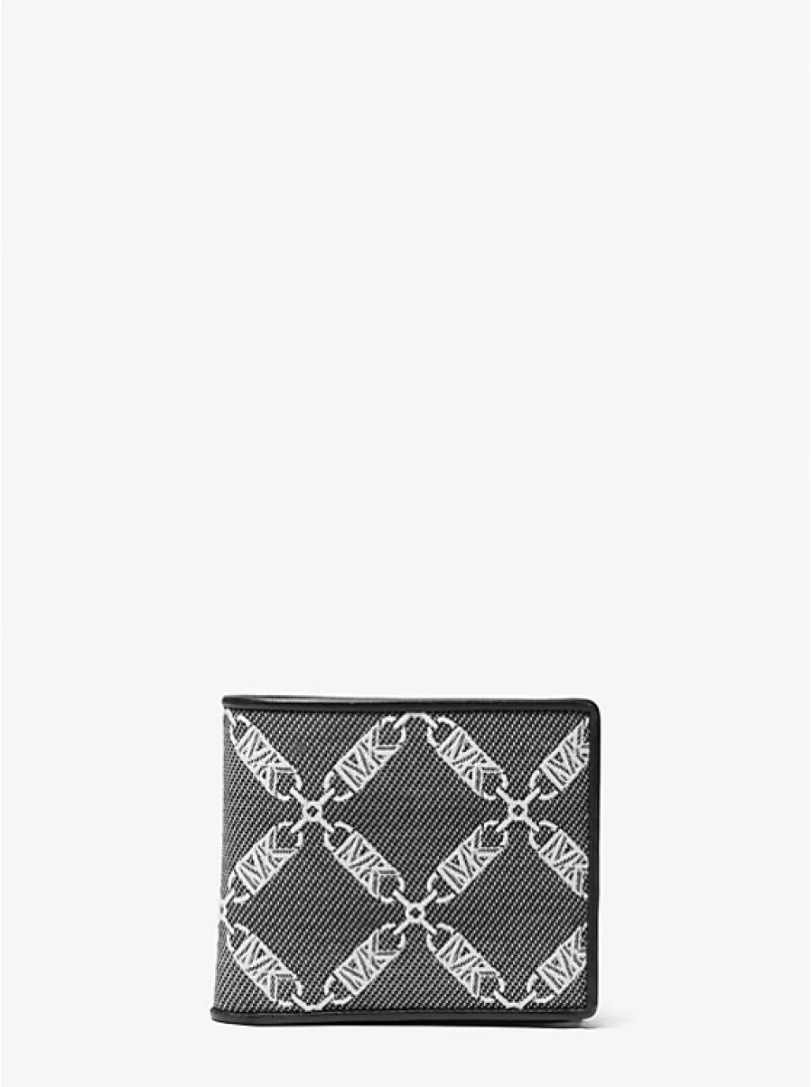 Michael Kors Hudson Empire Logo Jacquard Men's Billfold Wallet
