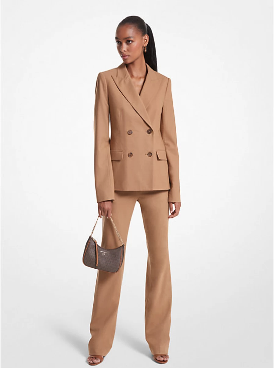 Michael Kors Women's Stretch Wool Pants - Comfortable & Stylish Trousers for Everyday Wear