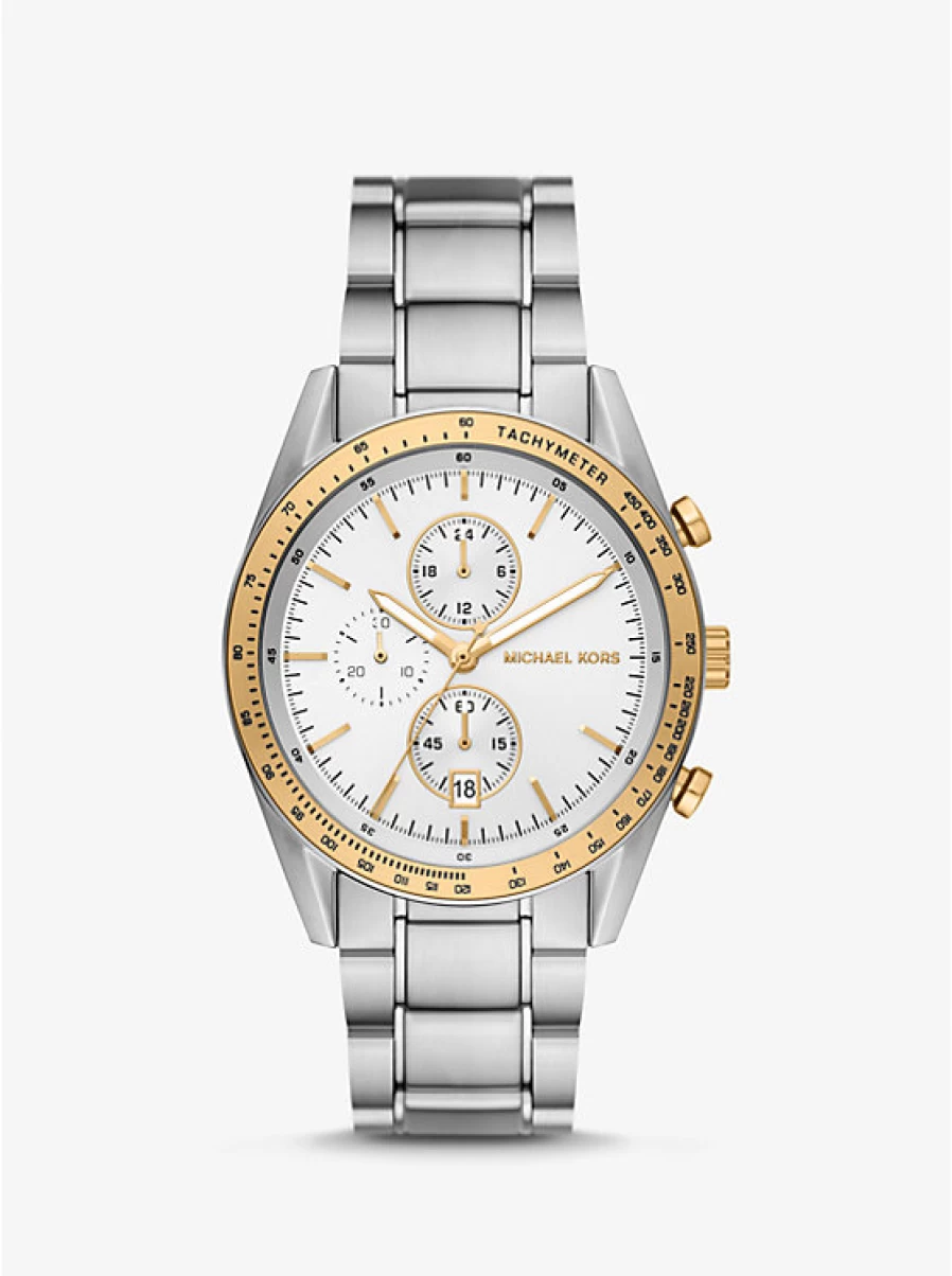 Michael Kors Men's Oversized Two-Tone Accelerator Chronograph Watch