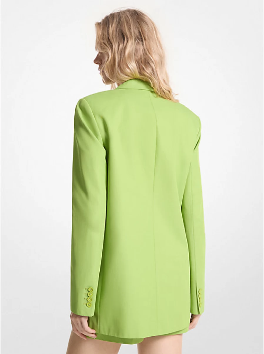 Michael Kors Women's Cotton Blend Twill Blazer - Classic Fit Stylish Jacket for Women