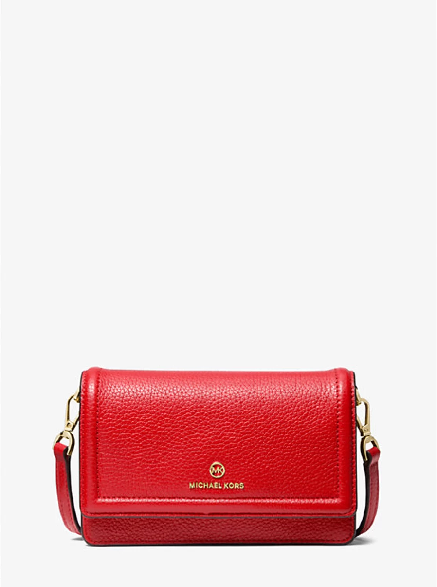 Michael Kors Women's Small Jet Set Convertible Crossbody Bag in Grained Leather for Smartphone