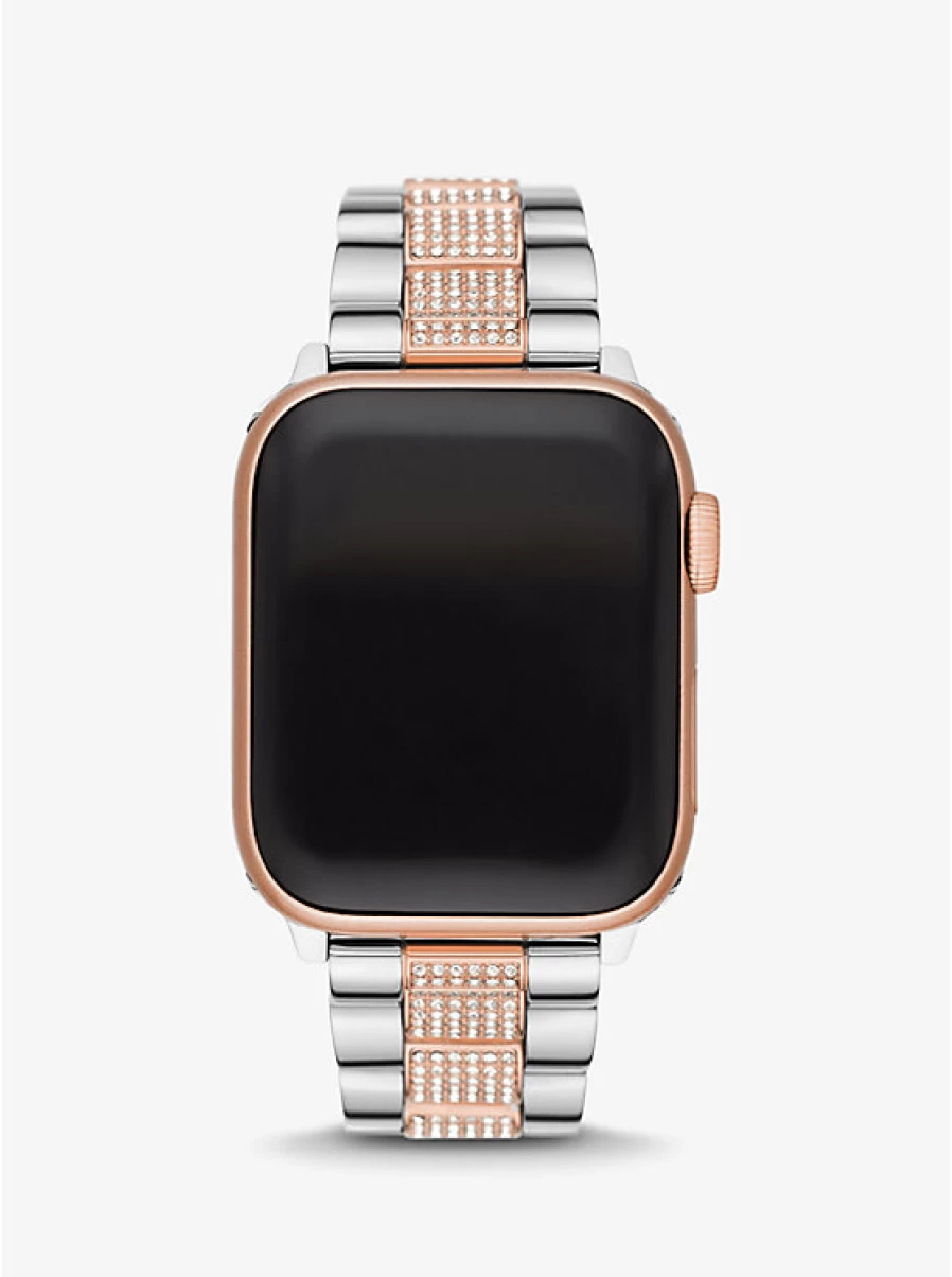 Michael Kors Women's Two-Tone Pave Stone Bracelet Band for Apple Watch®