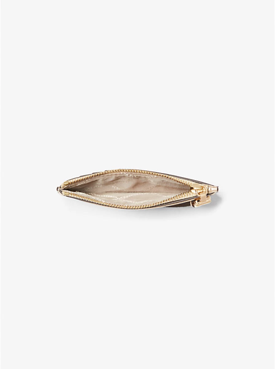 Michael Kors Women's Empire Metallic Leather Card Holder Small Case