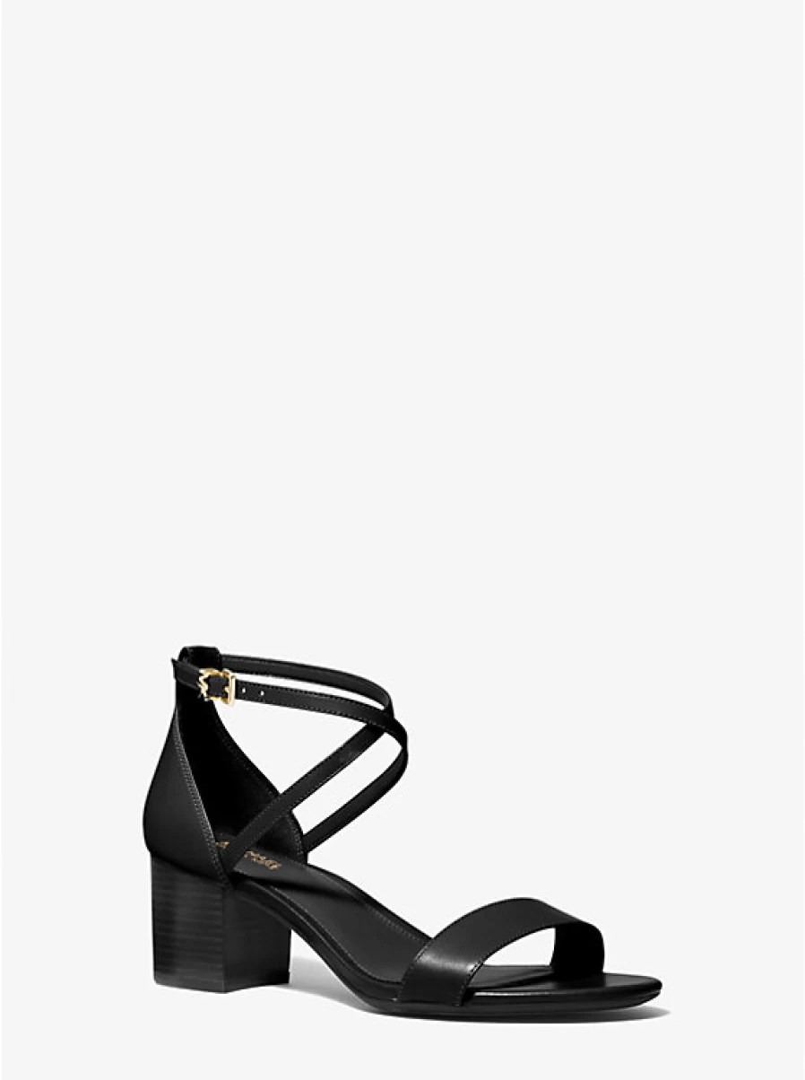 Michael Kors Women's Serena Flex Leather Sandals – Comfortable & Stylish Footwear