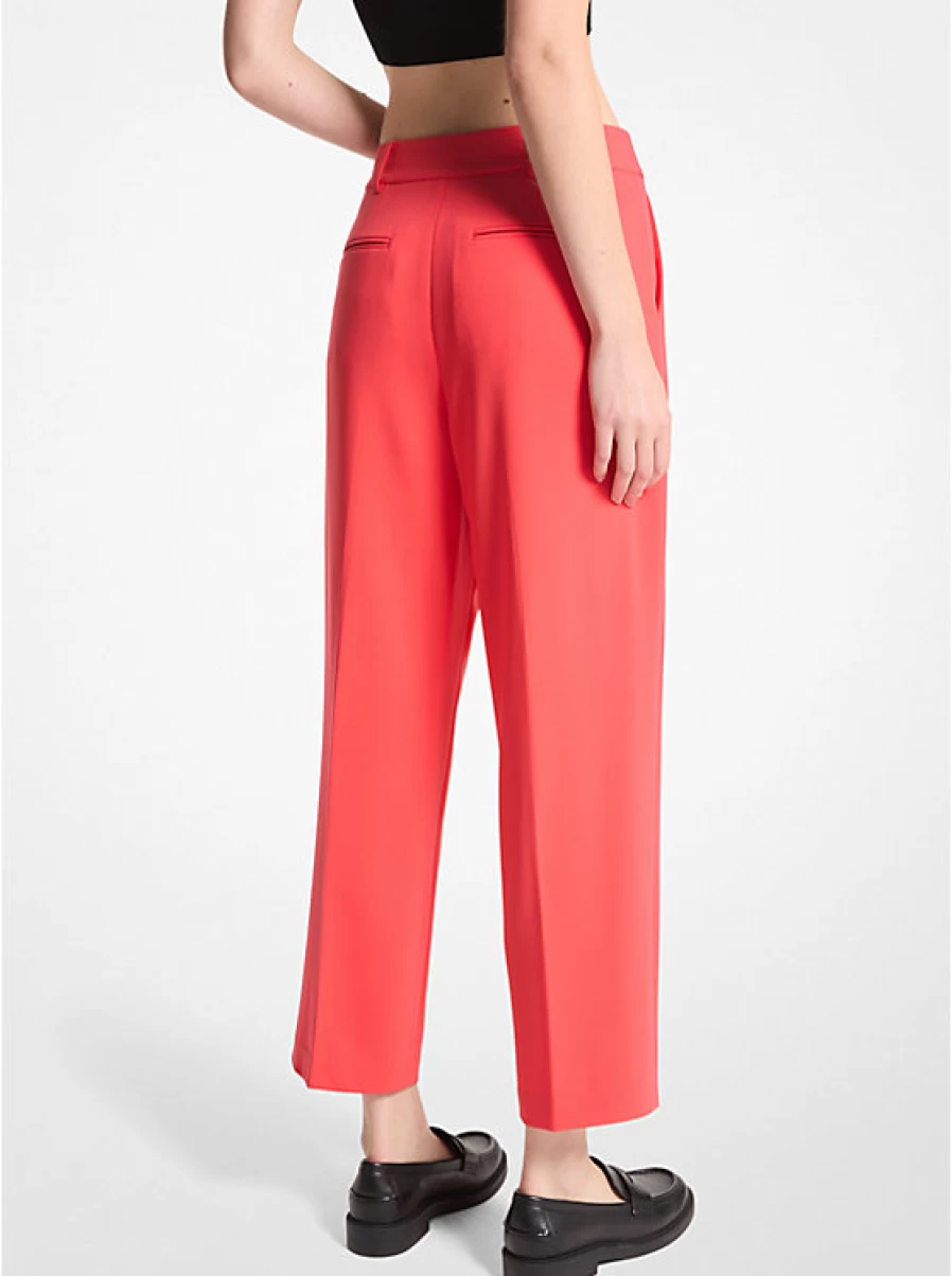Michael Kors Women's Pleated Crepe Pants