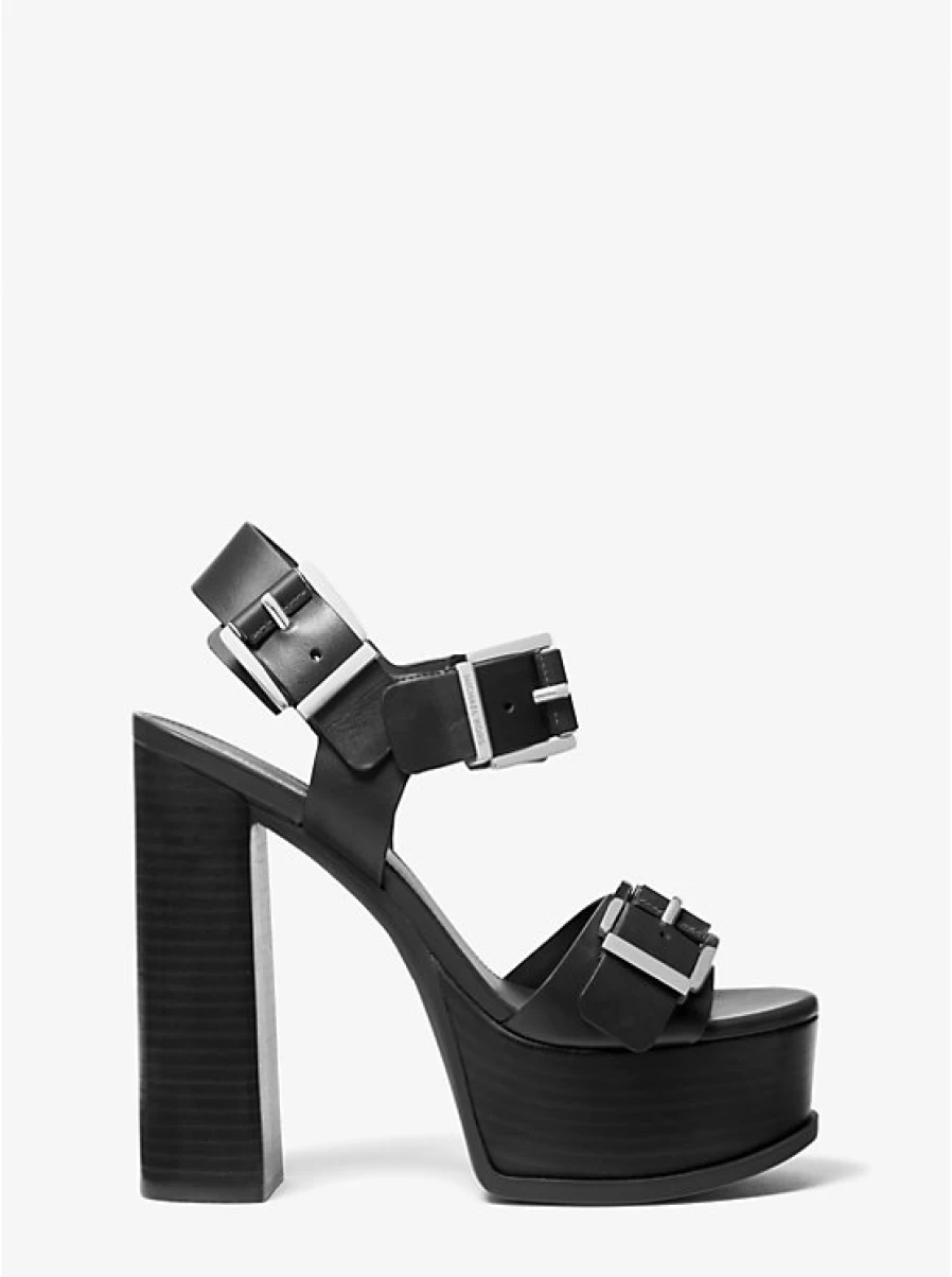 Michael Kors Women's Colby Leather Platform Sandals