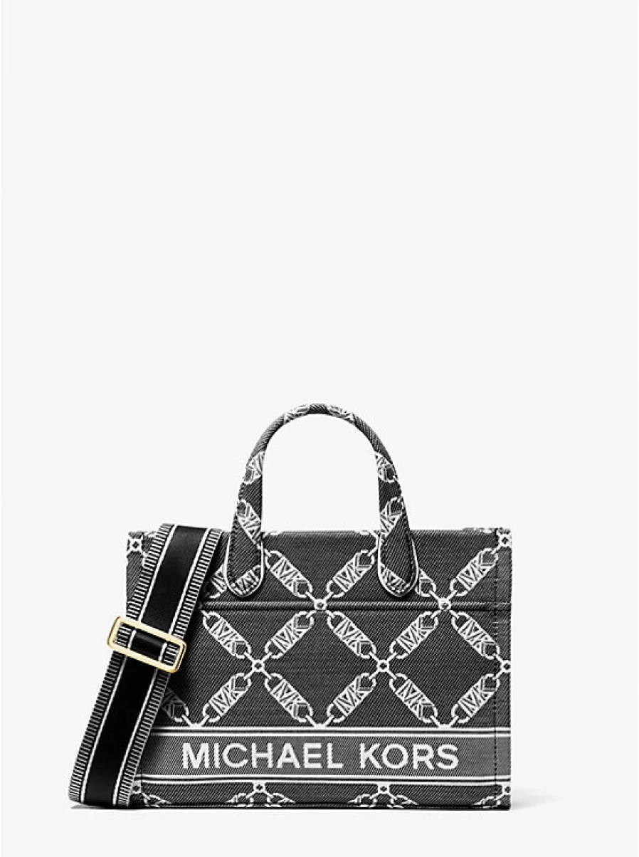 Michael Kors Women's Gigi Small Jacquard Empire Logo Messenger Bag