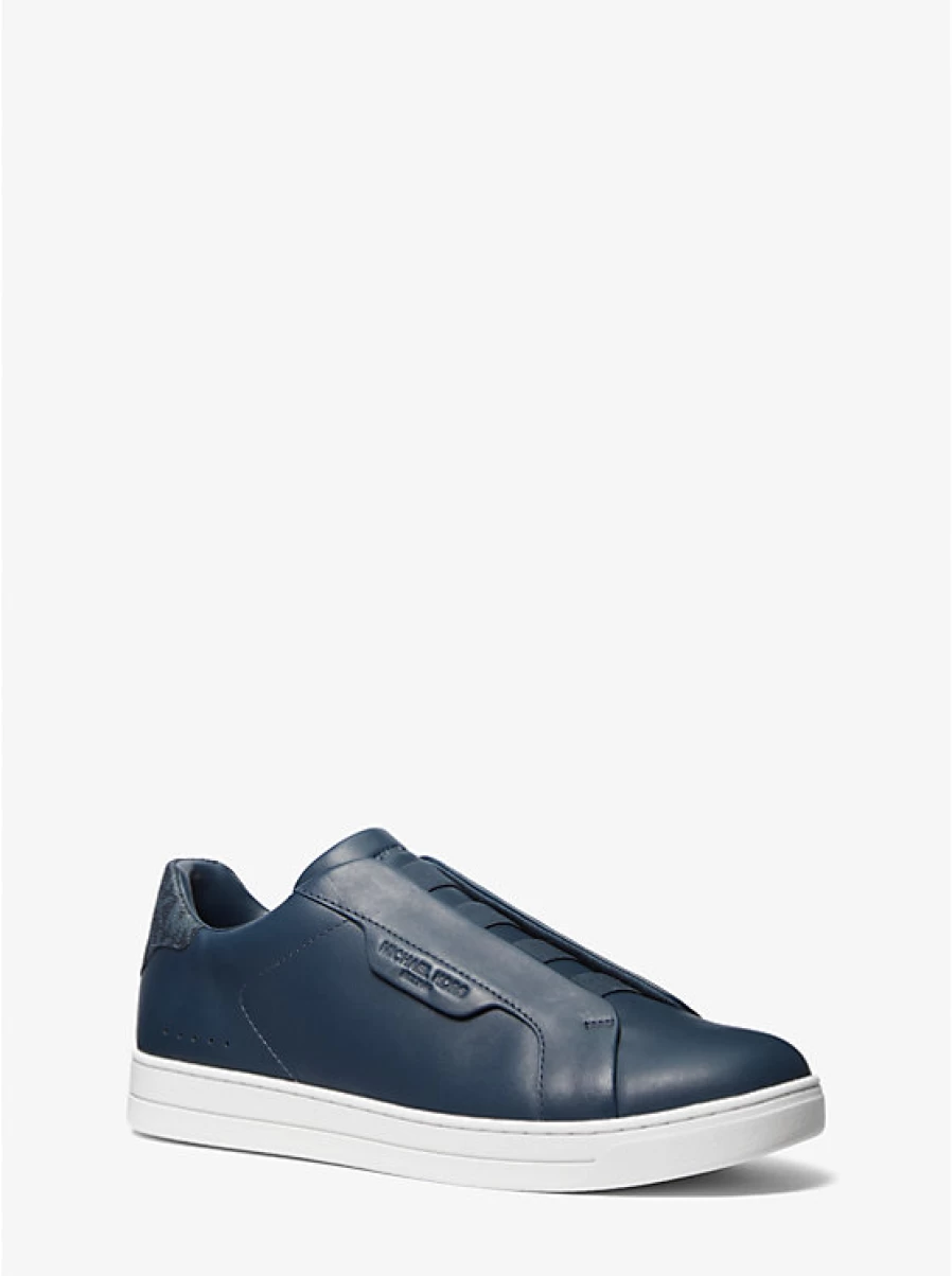 Michael Kors Men's Keating Leather Slip-On Sneakers – Premium Comfort & Style