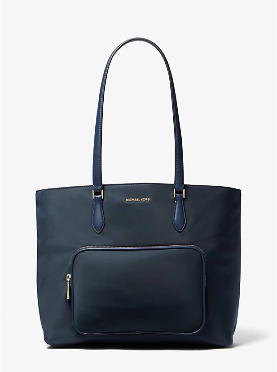 Michael Kors Women's Cara Large Nylon Tote Bag – Stylish & Spacious Handbag for Everyday Use