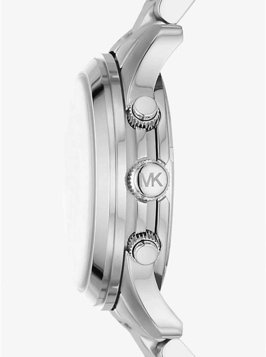 Michael Kors Women's Runway Slim Silver-Tone Stainless Steel Watch
