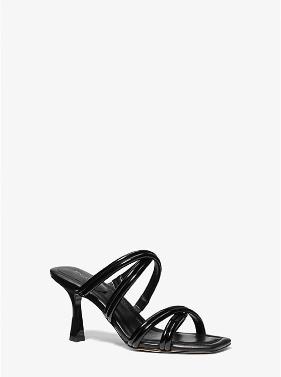 Michael Kors Women's Corrine Patent Leather Sandals - Elegant & Comfortable Dress Sandals for Women