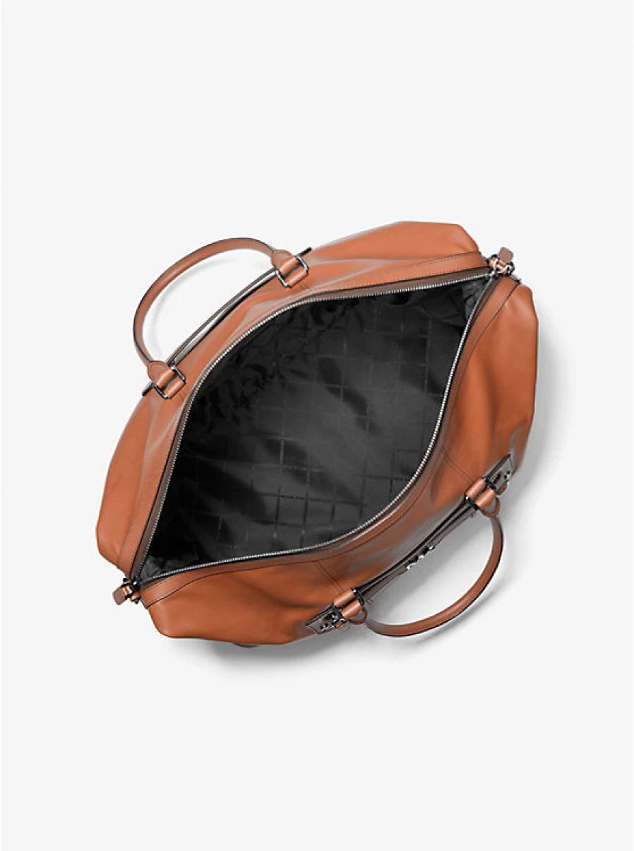 Michael Kors Varick Genuine Leather Travel Bag for Men & Women - Stylish Durable Carry-On Luggage