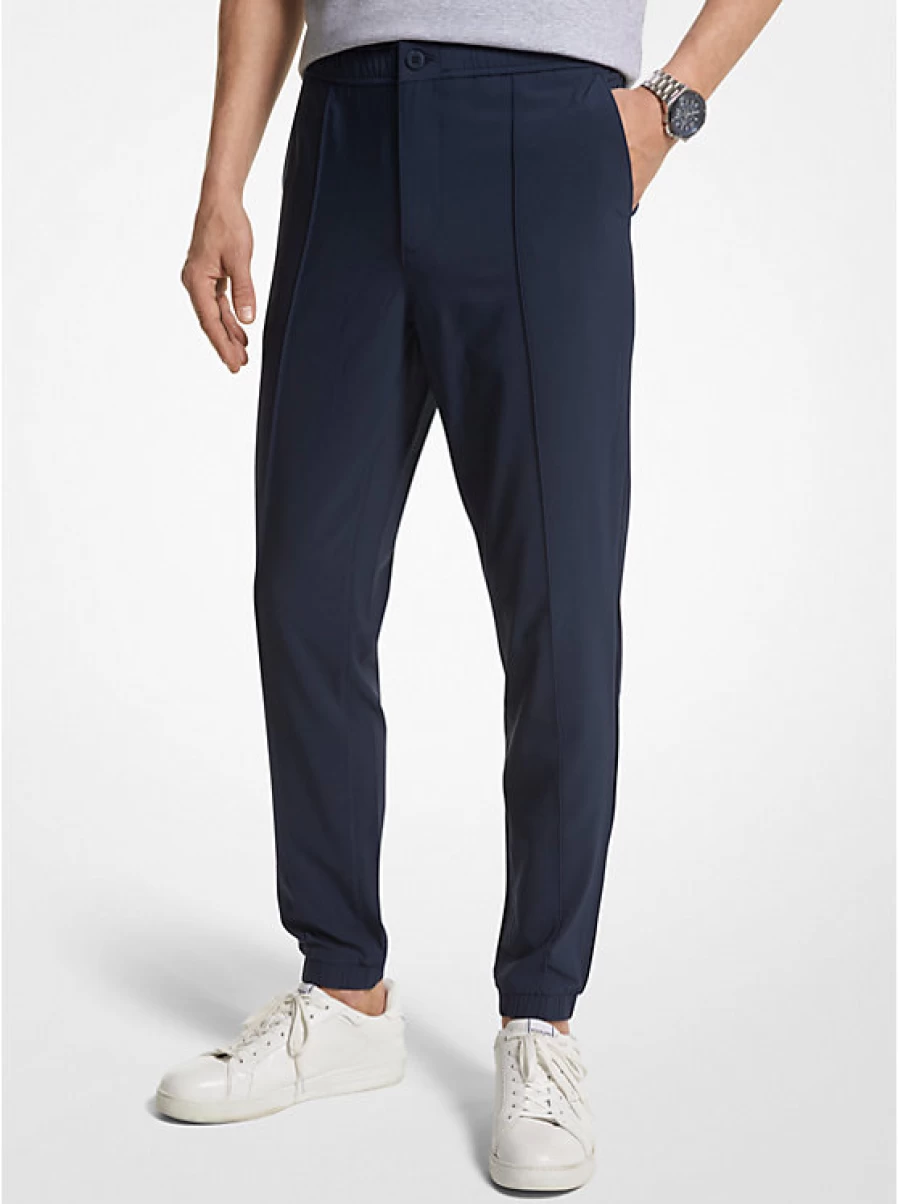 Michael Kors Men's Woven Ribbed Jogging Pants for Comfort & Style