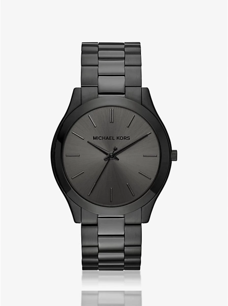 Michael Kors Men's Oversized Black Slim Runway Chronograph Watch